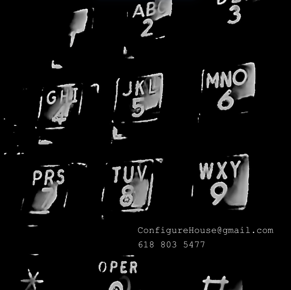 ConfigureHouse LLC contact image with email ConfigureHouse@gmail.com and phone 618 803 5477